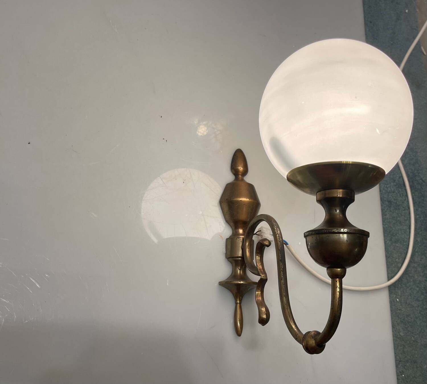 Bronze Glass Sconces Set of 2 1960’s