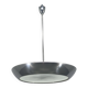Bauhaus UFO Chandelier by Drupol, Chrome Glass Pendant, 1940s