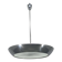 Bauhaus UFO Chandelier by Drupol, Chrome Glass Pendant, 1940s