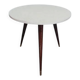 Vintage tripod side table in wood and formica.