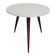 Vintage tripod side table in wood and formica.