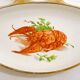 Appetizer plate, seaside design, Gien earthenware, 1960