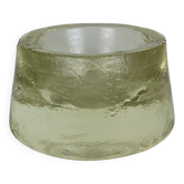 Vintage solid glass ice cube tray, ashtray