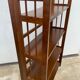Pair of folding wooden bookcases, 4 shelves, 1950