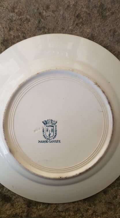 Plate in Iron Earth Saint Amand & Hamage model Marie Louise