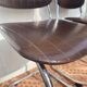 Chaises traineau cantilever chrome et skai années 70