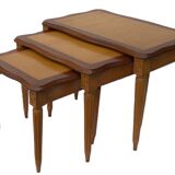 Old mid century set of 3 nesting tables