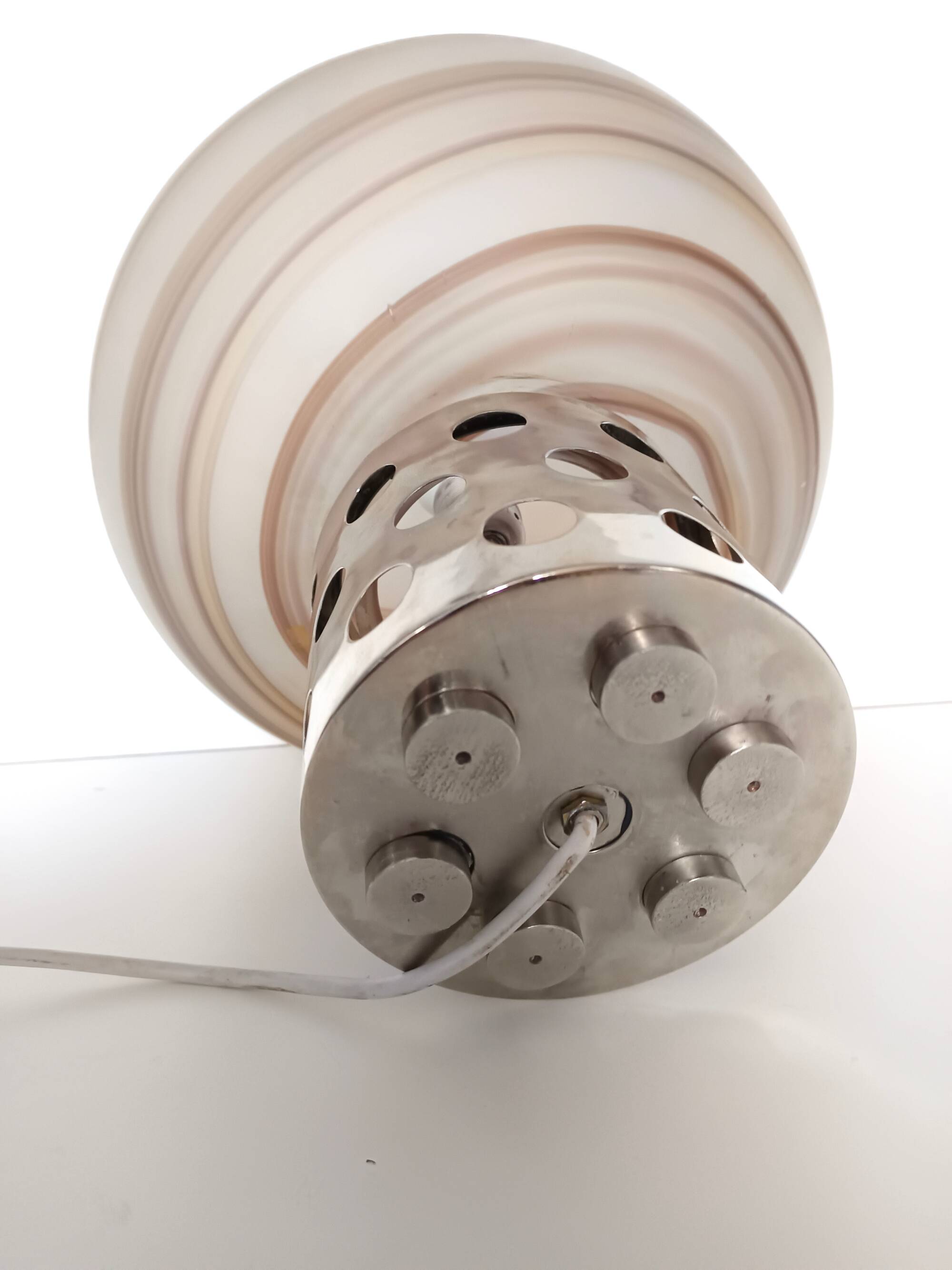 Lampe de Bureau en Verre Murano Marron par Sabattini et Diaz de Santillana pour VeArt