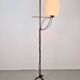 Brutalist Floor Lamp in Wrought Iron, 1950s