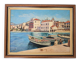 Tableau Huile Sur Panneau Port méditéranéen (Saint Tropez) signé Ribault