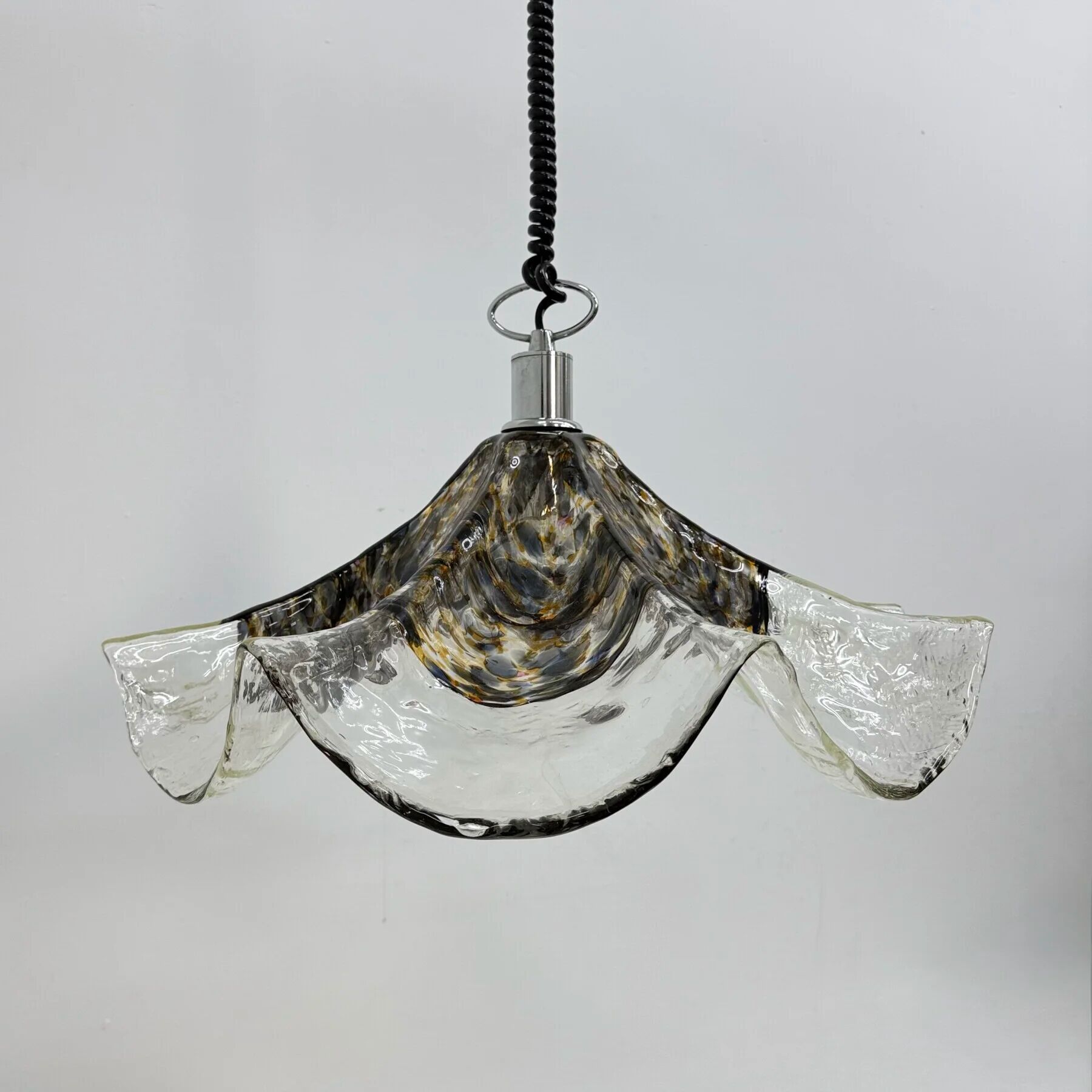 Lampe en verre et métal