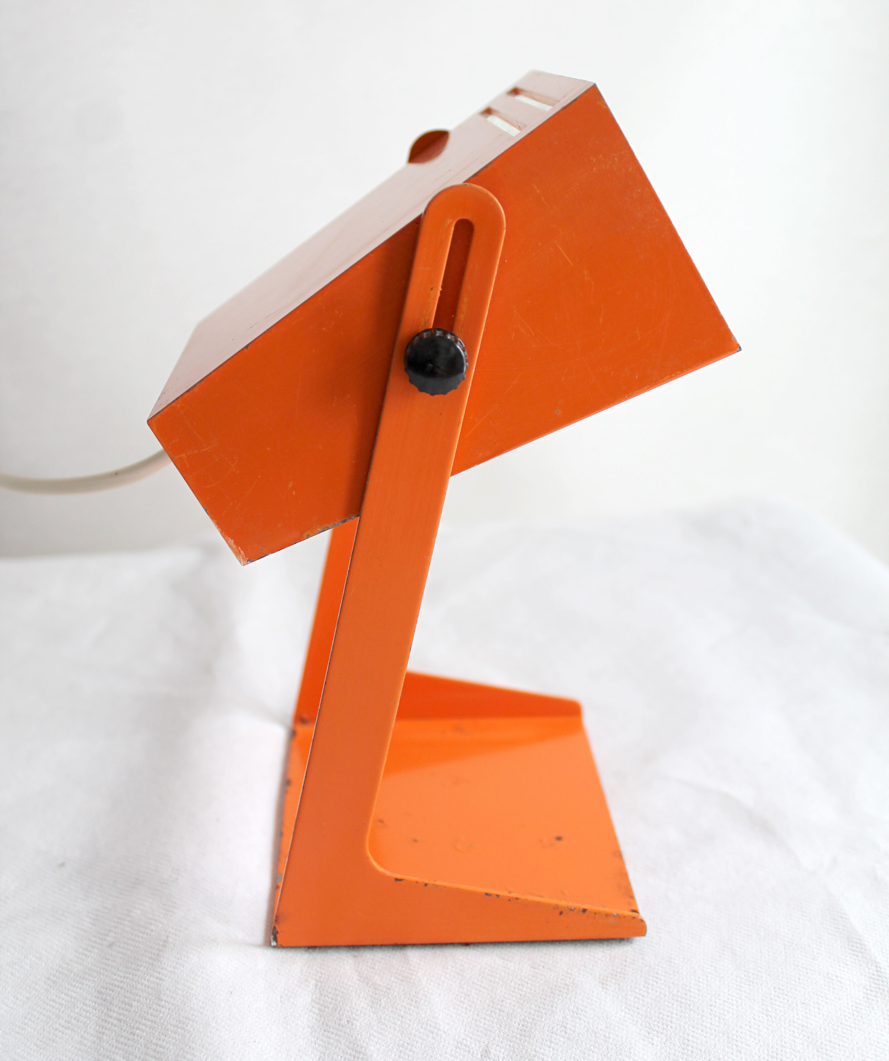 Lamp 70s orange metal