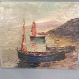 Breton school from the beginning of the 20th century oil on canvas signed a delanoy
