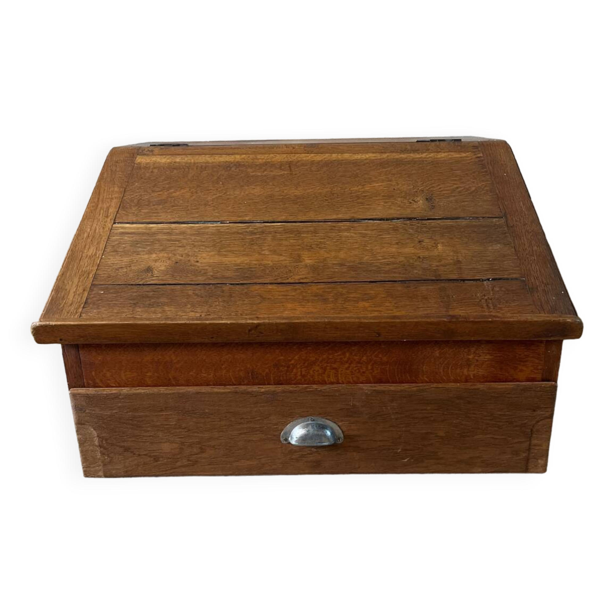 Antique oak school desk