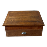 Antique oak school desk