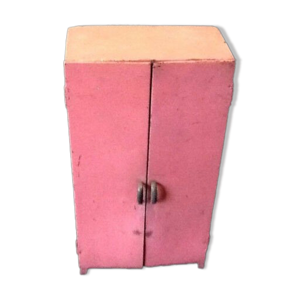 Armoire de poupée tôle peinte