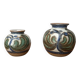 Cactus series round vases in ceramic from the mid-century modern Danish studio Søholm, 1960s, set of 2.
