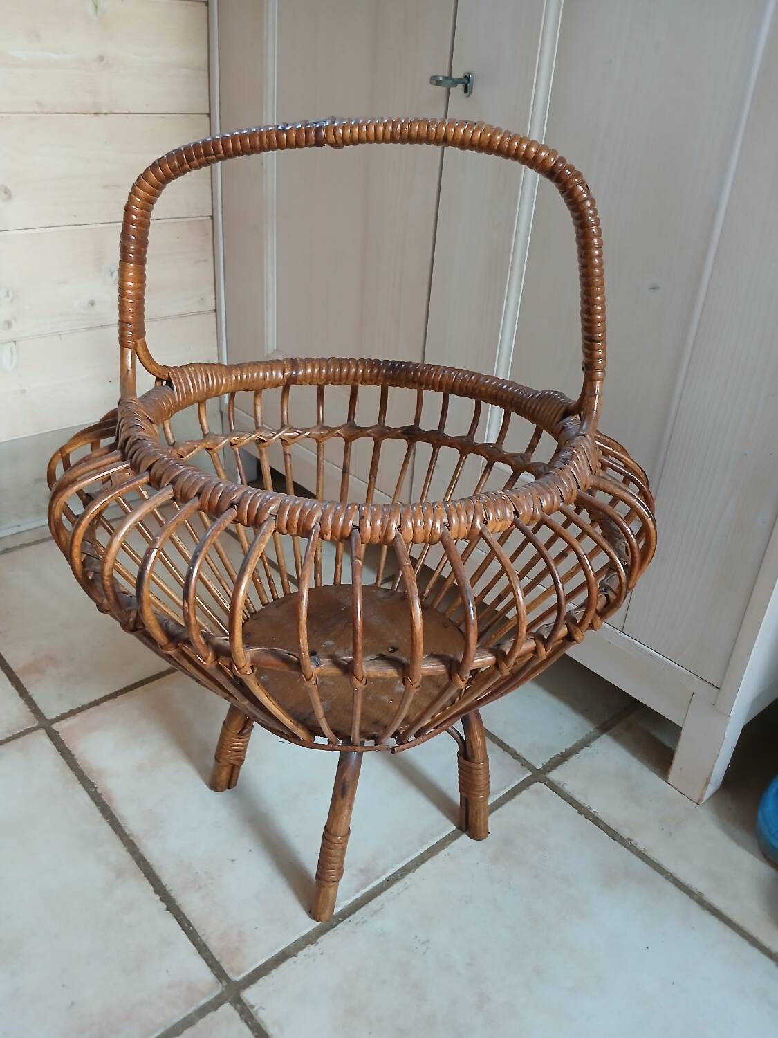 Panier à couture vintage