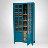 Parisian wardrobe glazed blue Peacock 1940