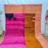 Pure wool Moroccan rug with colourful patterns, size 150 x 250 cm.