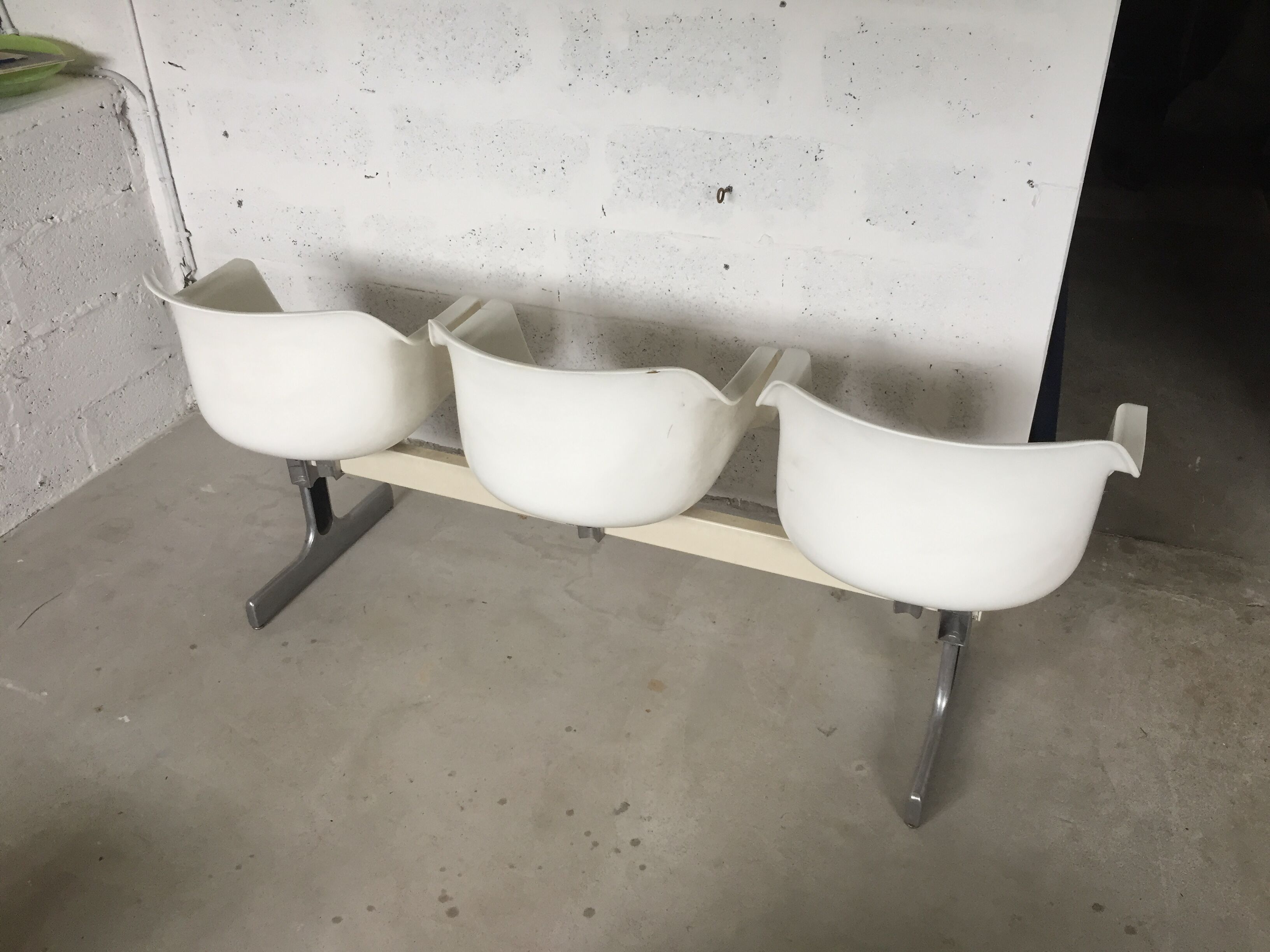 Vintage bench, by Albert Jacob for Grofillex, 1970s