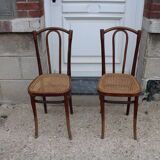 Pair of bistro chairs years J & J Kohn