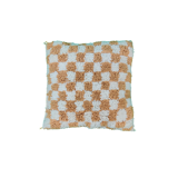 Berber cushion chessboard beige Beni Ouarain