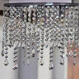 Minimalist glass fringe ceiling light