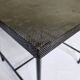Vintage perforated metal side table, 42 cm