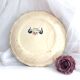Assiette décorative faïence de Salins France  décor Quevilly  25,5 cm
