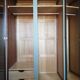 Armoire années 50 chêne et kaki clair