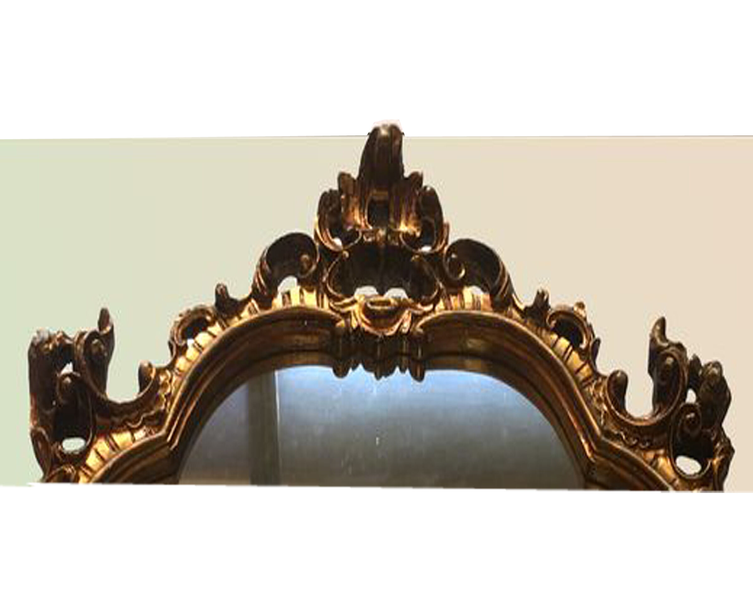 Miroir doré de style Louis XVI 95 x 65cm