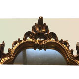 Miroir doré de style Louis XVI 95 x 65cm