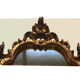 Miroir doré de style Louis XVI 95 x 65cm