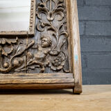 Italian Oak mirror handicraft