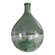 Dame jeanne old bubbled glass - 10 liters - height 36.5 cm