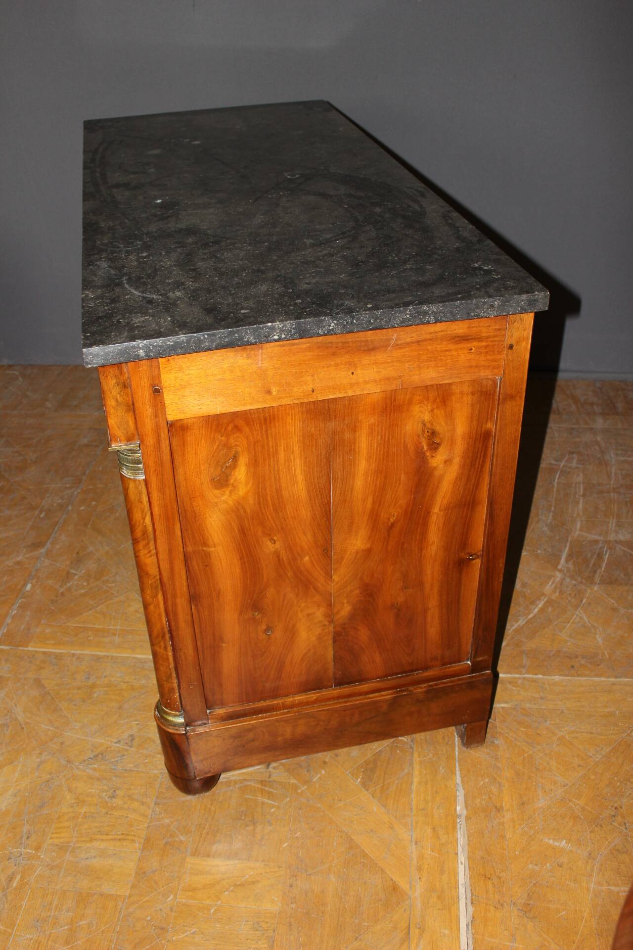 Empire Commode with Half Column, 19th Century