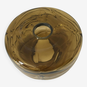 Globe en verre épais ambré