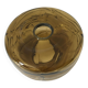 Amber thick glass globe