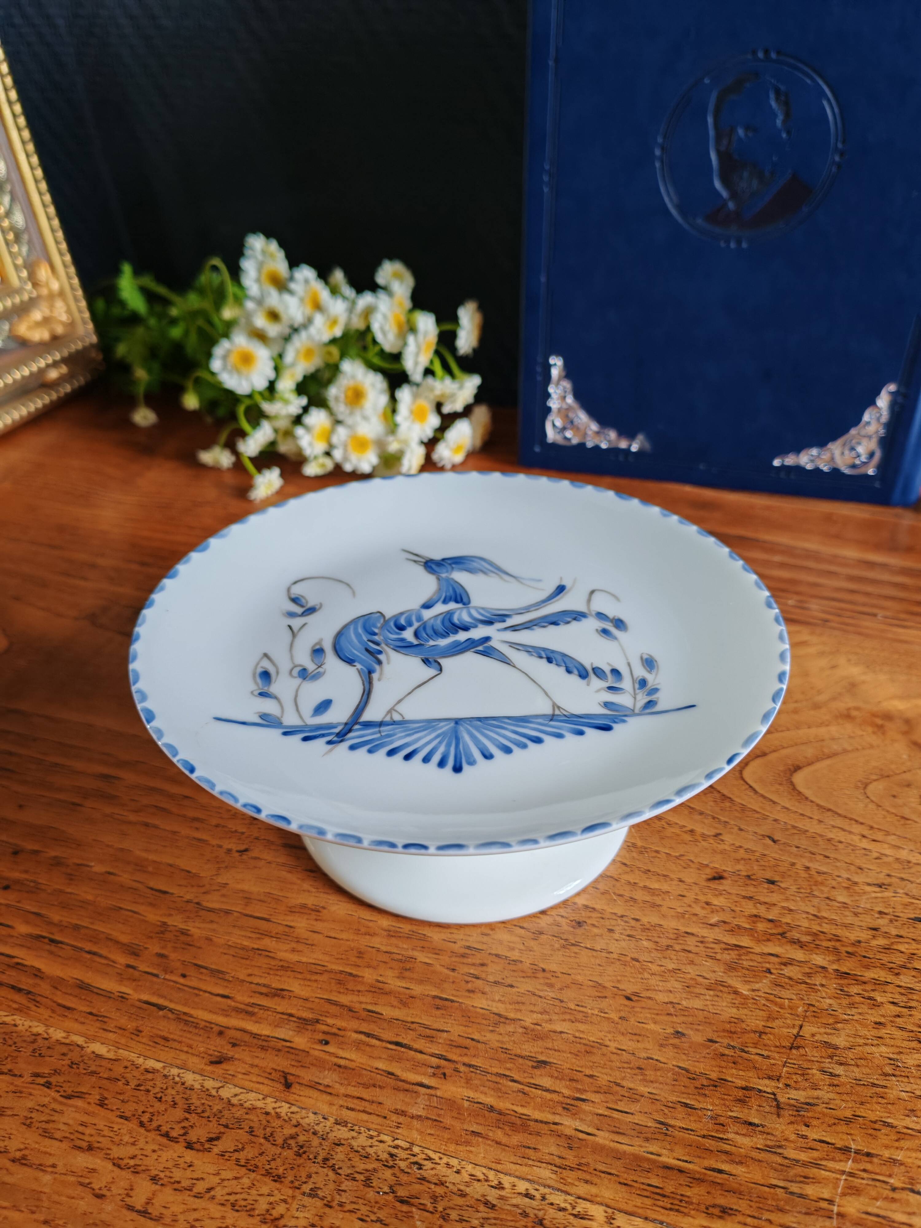 Limoges Porcelain Footed Plate