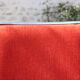4 Chrome chairs in vintage orange velvet