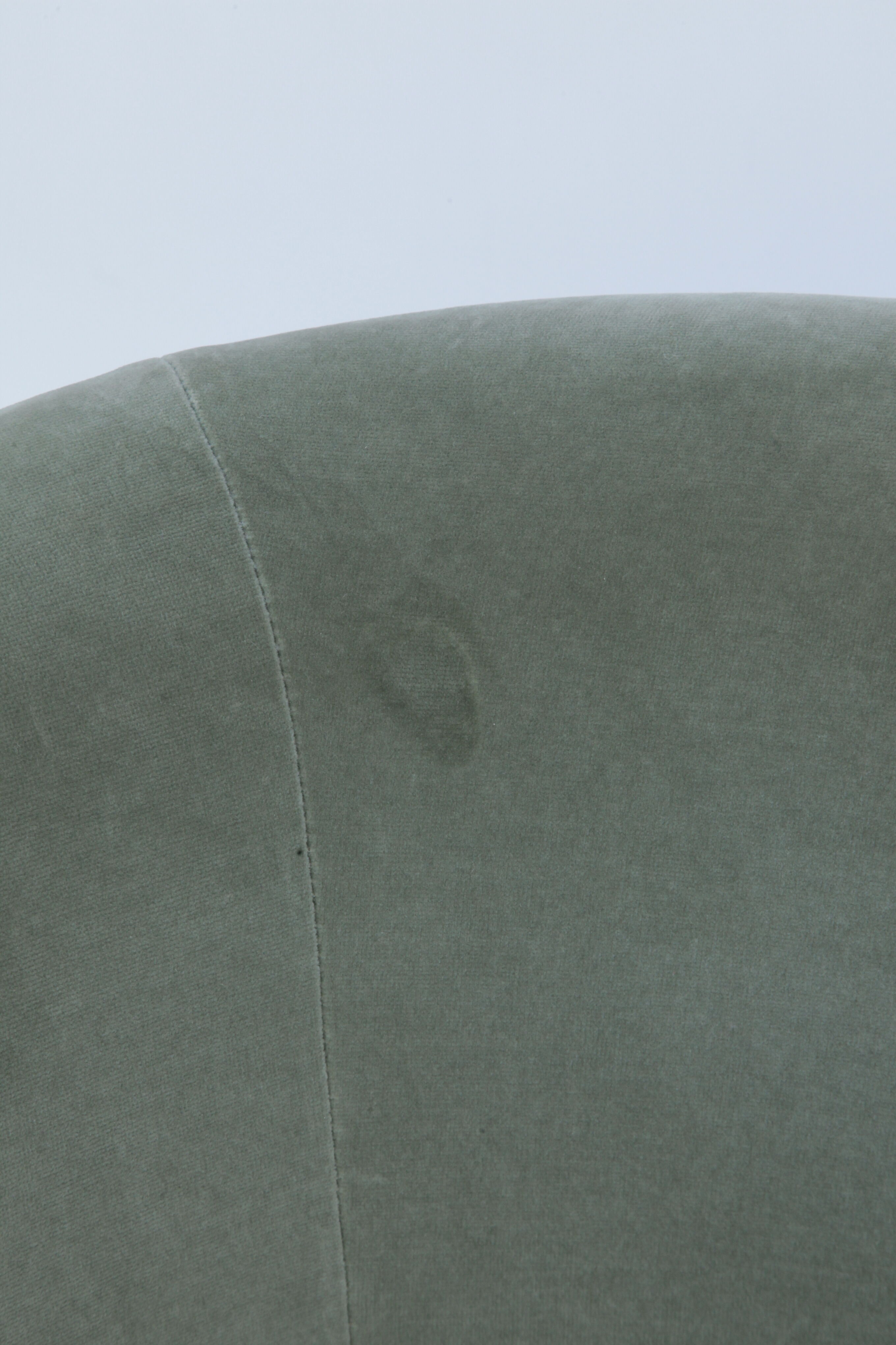 Velvet armchair swivel