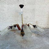 Scandinavian teak chandelier