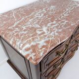 Commode en bois et marbre, XVIIIème s.