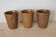 Set of 3 Digoin sandstone glasses