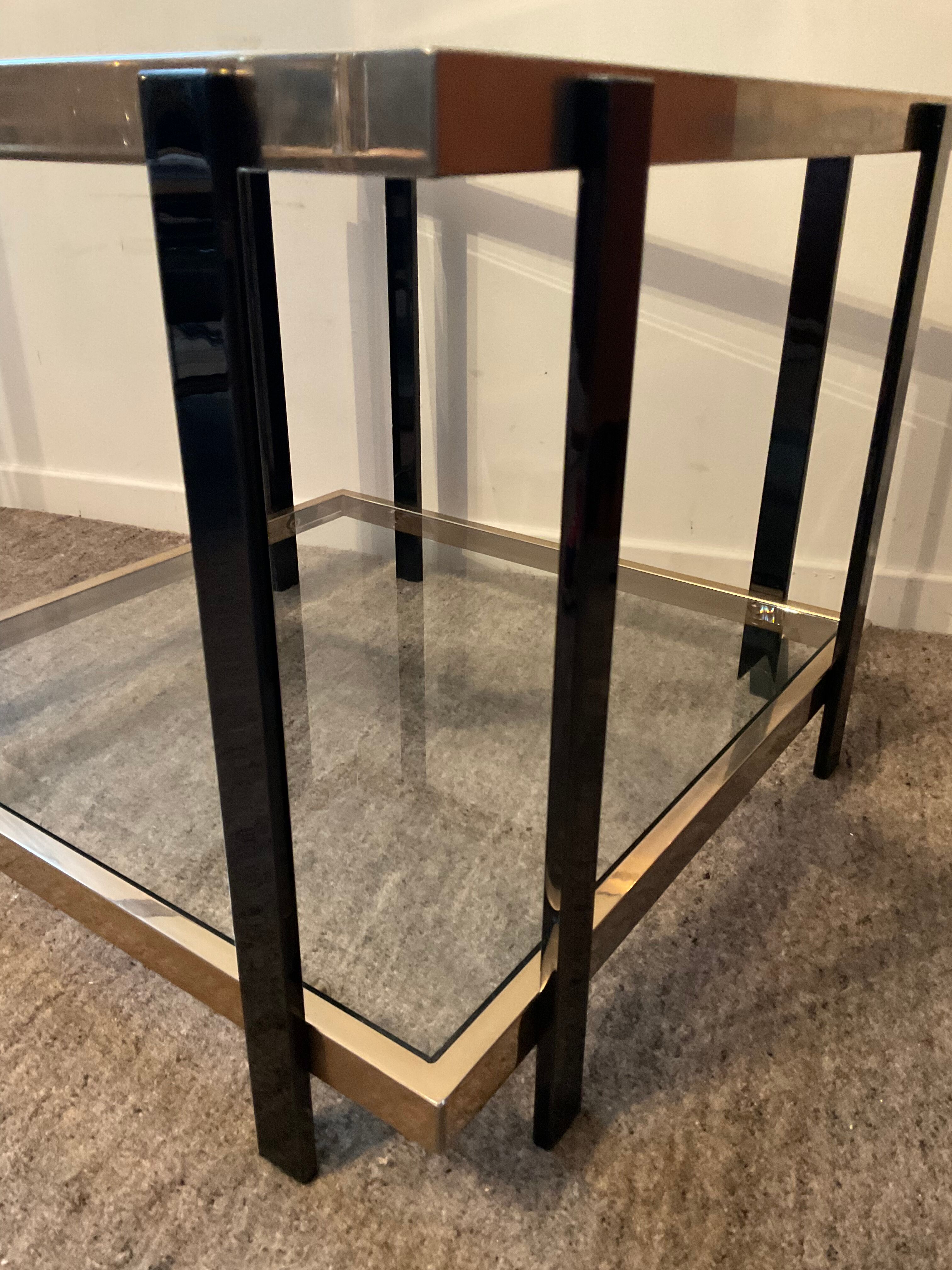 Belgo Chrom Hollywood Regency Coffee Table of the 70s