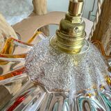 Suspension baladeuse abat-jour en verre Murano vintage – Lumière douce – Personnalisable