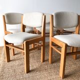 Chaises en orme maison Regain restaurées