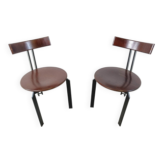 Post modern Zeta dining chairs by Martin Haksteen for Harvink, 1980s