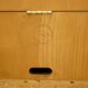 Buffet TV en bois d'if Abbey Craft Mid-Century Modern détails Sheraton